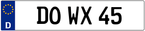 Trailer License Plate